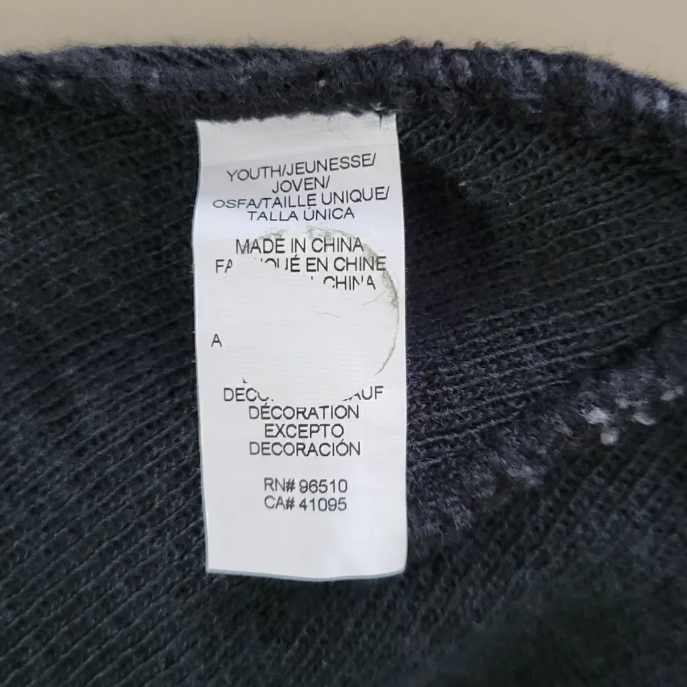 Under Armour Youth ColdGear® Black and Gray Knit Beanie